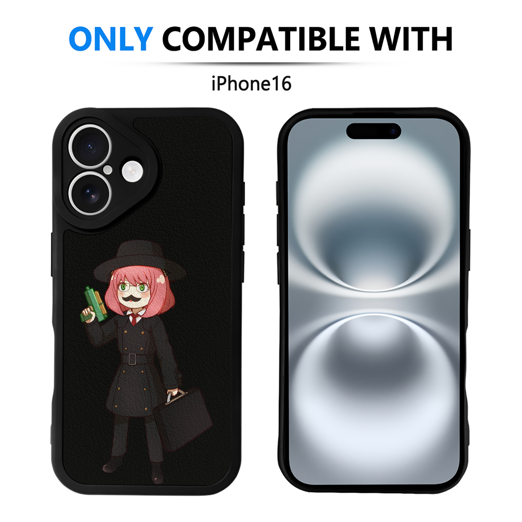 （画像用） SPY×FAMILY间谍家家酒 【iPhone 16シリーズ対応】シリコンスマホケース（レザー調） 材質：シリコン